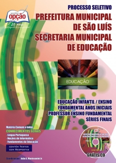 Prefeitura Municipal de São Luís / MA-GRUPO DO MAGISTÉRIO  EDU. INFANTIL E ENSINO FUNDAMENTAL ANOS INICIAIS